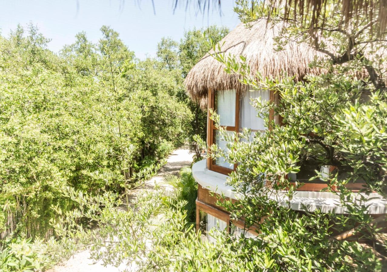 Mamasan Treehouses & Cabins Hotel Tulum Exterior foto